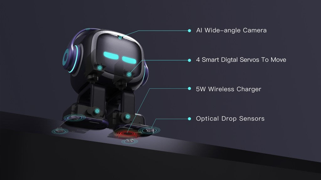 EMO Robot, AI domácí mazlíček na plochu, Living.AI